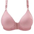 thumbnail image 2 of Sentmoon Womens Bras Oversize No Underwire Front Closure Bras for Women Breathable with Button Print Lift Seamless Everyday Bras Mom Stylish for Daily Commute Pink 36, 2 of 5