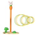 thumbnail image 2 of Rings Toss Game for Kids Toss Game Outdoor Games Throwing Game for Birthday Gift rabbit, 2 of 9