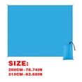 thumbnail image 4 of Eky Couverture de Plage Imperméable et Anti-Sable, Surdimensionnée Légère Durable Compacte Sans Sable, Grand Tapis de Plage pour Voyage Camping Randonnée Pique-Nique avec Sac de Rangement, Articles d'Été, 79"x83 Pouces, 4 of 5