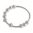 thumbnail image 2 of XZNGL Anxiety Rings Anxiety Ring Single Coil Spiral, Beads Rotate Freely, Anxiety Bead Ring, Suitable for Female, 2 of 9