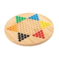 thumbnail image 3 of Bunblic Chinese Checkers Board Games Strategy Family Board Game Parties with Storage Case Traditional Pegs Handcraft 6 Color Marbles, 3 of 8