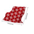 thumbnail image 3 of EGNMCR Couverture Jetée, Couverture Jetée pour Canapé Couverture Décorative de Noël Couverture des Fêtes Couverture Rouge Festive Housse Couverture Sapin de Noël à Pois Couverture de Sofa Couverture en Flanelle une Couverture, 3 of 4