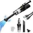 thumbnail image 2 of UsRHHA Wireless Car Vacuum Cleaner with 9000Pa Suction, Handheld Mini Vacuum with LED Light, Type-C Charging Auto Interior Cleaner, 2 of 7