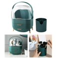 thumbnail image 4 of Milaget Portable Makeup Case Large Capacity Cosmetic Box Travel Organizer with 2 Drawers Waterproof Home Storage Boxs Jewelry Box Green, 4 of 9