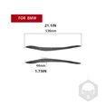 thumbnail image 3 of Baohd 2Pcs Eyebrows Car Eyelid Cover Carbon Fiber Strip Sticker Auto Fittings Parts Replacement for X5 E70 2010 2012, 3 of 6