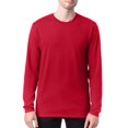 thumbnail image 4 of Hanes T-Shirt en Coton à Manches Longues pour Hommes Perfect-T Lot de 2, m, Rouge Profond, 4 of 4