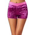 thumbnail image 1 of Shorts à Sequins pour Femmes, Hot Pants Disco, Mini Short Jazz Brillant, Extensible, Danse, 1 of 5