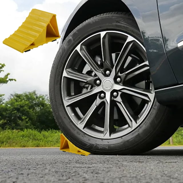 Danhjin Vehicle Restraint Hot Selling Car Stopper Tire Non-Slip Block Portable Car Skids-Proof Car Stopper Car Stopper Suitable for Rvs Sedans Suvs Etc