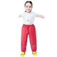 thumbnail image 1 of Durable Girls Rain Trousers Dungarees Outdoor Play Pants For Children Comfortable All Weather, 1 of 5