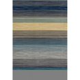 thumbnail image 1 of Art Carpet 841864108156 4 x 6 ft. Bastille Collection Heathered Stripe Border Woven Area Rug, Blue, 1 of 2
