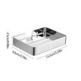 thumbnail image 3 of Stainless Steel Soap Box Perforated Wall Mounted Household Bathroom Drains Rack Stainless Steel Bathroom Rack Wall Mounted Drains Soap Box, 3 of 6