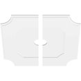 thumbnail image 4 of Ekena Millwork CMP34LE2-04000 34 in. OD x 4 in. ID Square Locke Architectural Grade PVC Contemporary Ceiling Medallion - 2 Piece, 4 of 4