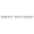 thumbnail image 1 of Bannière articulée Happy Birthday Silver Deluxe, 1 of 2