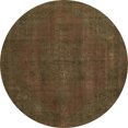 thumbnail image 1 of Ahgly Company Tapis d'Intérieur Ronds Abstraits Brun Rougeâtre, Tapis de Zone Abstraits, 3 Pieds Rond, 1 of 6