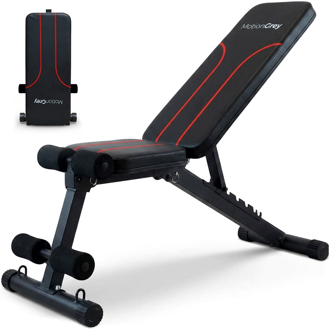 Adjustable Workout Bench - Foldable Weight Bench Press for Full Body Strength Training, Weights for Home Gym, Exercise Equipment, Bench Press, Workout Equipment - Black
