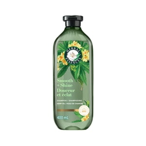 Herbal Essences Lisse + Shampooing sans sulfate de chanvre brillant, 400ml