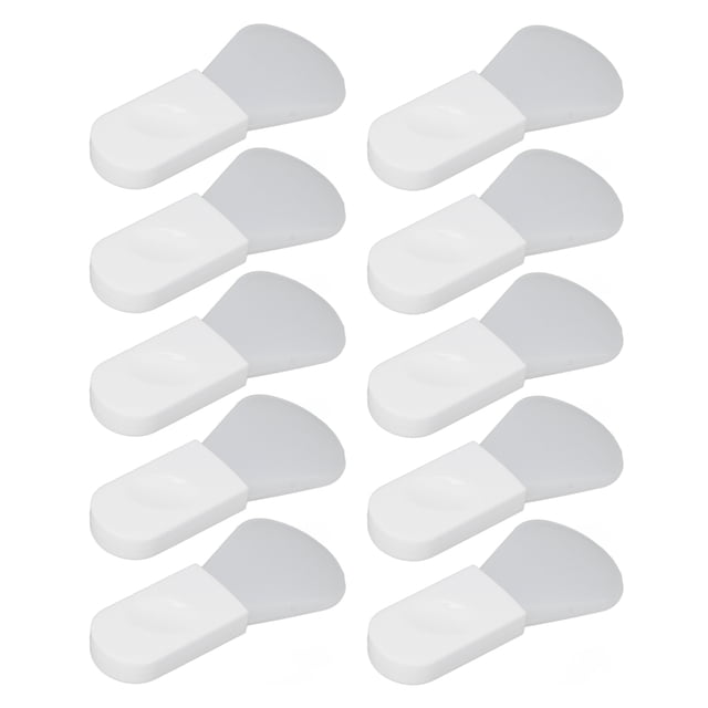 10Pcs Silicone Makeup Brush, Silicone Brush Mini Short Handle Mud Applicator Portable Facial Beauty Tool