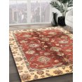 thumbnail image 2 of Ahgly Company Indoor Square Abstract Red Oriental Area Rugs, 3' Square, 2 of 6