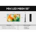 thumbnail image 2 of Téléviseur intelligent Mini LED M80H 4K Vision AI de 55 po (2026), 2 of 8