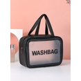 thumbnail image 1 of 1pc New Arrival Large Capacity Portable Cosmetic Bag For Travel, Waterproof And Transparent Toiletry Bag (Single Sale), 1 of 4