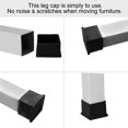 thumbnail image 4 of Unique Bargains Desk Table Leg Caps End Tip Home Furniture Protector 4pcs 2'x2' (50x50mm), 4 of 7