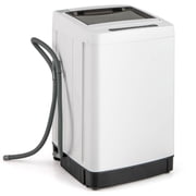 Costway Machine à Laver Portable 11 LBS Laveuse Entièrement Automatique avec 8 Modes de Lavage Blanche