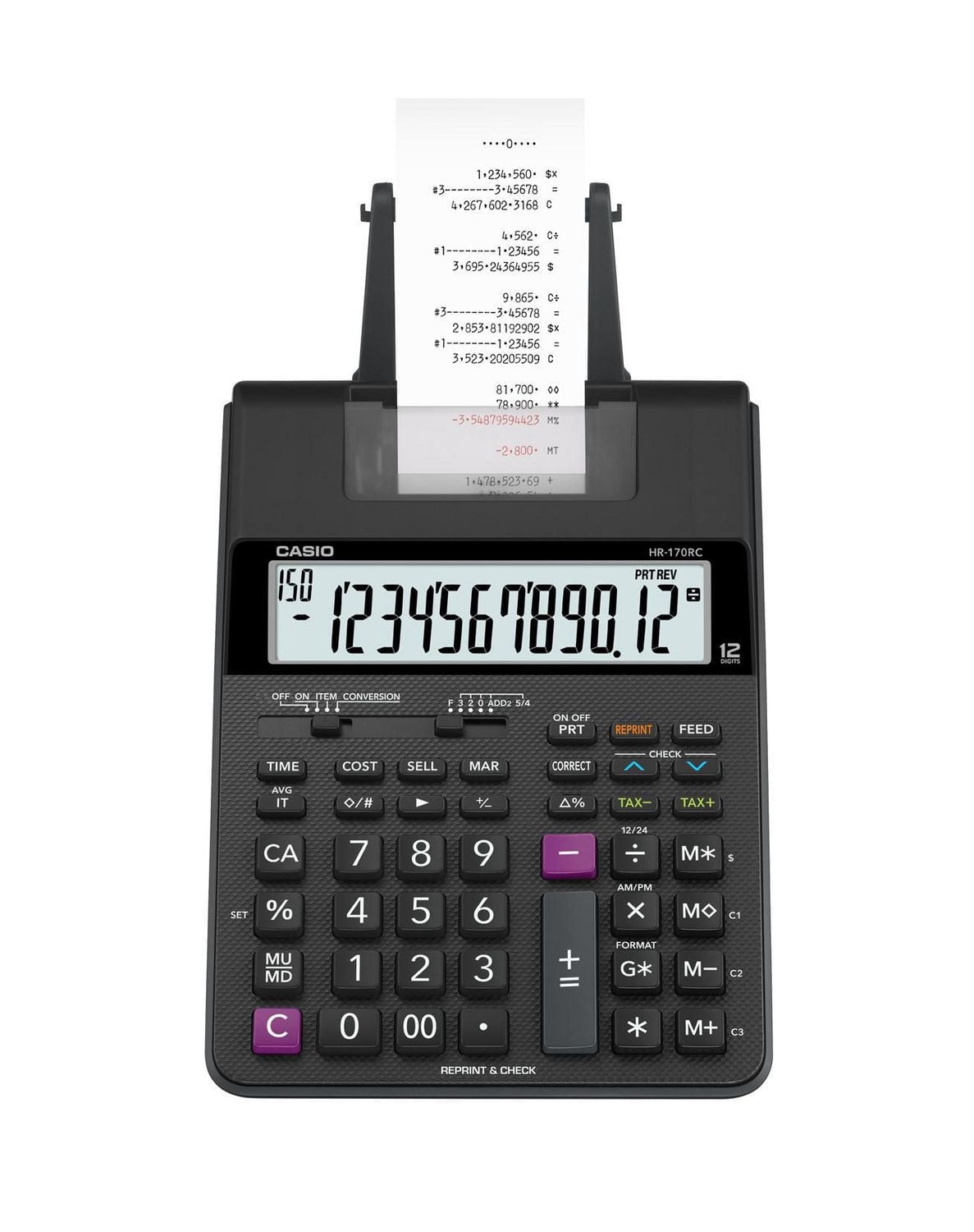 CASIO, HR170RC, Black