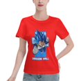 thumbnail image 1 of Women's Basic Short Sleeve T-Shirt Super Saiyan, 1 of 6