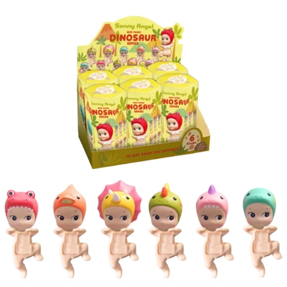 Sonny Angel HIPPERS Dinosaur Series - Original Mini Figure/Limited Edition - 6 Pieces Blind Box, Blind Box Mini Figure