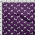 thumbnail image 3 of oneOone Georgette Viscose Fabric Horse Block Printed Craft Fabric BTY 42 Inch Wide, 3 of 4