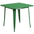 thumbnail image 1 of Bowery Hill Contemporary 31.5" Square Metal Dining Table in Green, 1 of 2