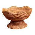 thumbnail image 2 of Food Snack Serving Basket, Footed Fruit Basket, Photo Props, Handcrafted Counter Serving Platter, Rattan Fruit Bowl, Woven Fruit Basket For Party small, 2 of 8