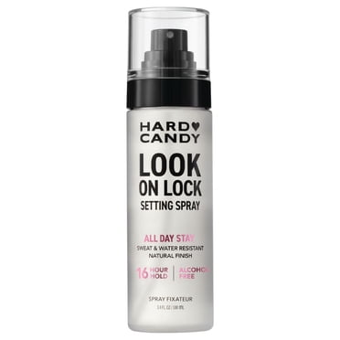 Hard Candy Look On Lock Setting Spray, Alcohol-Free, 16 HR Hold, Sweat Resistant, Longwear