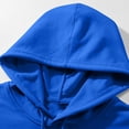 thumbnail image 3 of Yuyuzo Mens Hoodies Solid Color Long Sleeve Fashion Pullover Tops Drawstring Sweatshirt with Pocket, 3 of 6