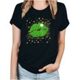 thumbnail image 2 of T-Shirt de la Saint-Patrick pour Femmes, Mode, Imprimé de la Saint-Patrick, Col Rond, Manches Courtes, T-Shirt Décontracté, Haut, T-Shirts de la Saint-Patrick pour Femmes, 2 of 4