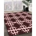 thumbnail image 3 of Ahgly Tapis Rectangulaire Lavable en Machine Intérieur Transitionnel Marron Chocolat, 2 Pieds x 4 Pieds, 3 of 7