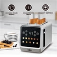 thumbnail image 2 of Salton Stainless Steel Touchscreen Toaster – 2 Slice | Digital Controls with Countdown Timer | 6 Shade Settings | Bread, Bagel, Muffin, Waffle & Pastry Modes | Memory Function (ET2176), 2 of 8