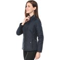 thumbnail image 4 of INSPIRE CHIC Veste Matelassée Légère à Col Montant à Fermeture Éclair pour Femme, 4 of 7
