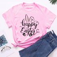 thumbnail image 4 of EGNMCR Shirts T - de Pâques pour Femmes T-Shirts Imprimé de Pâques T-shirt à Col Rond pour Femme Mode et Confortable Chemise pour Femme Haut à Manches Courtes Haut/chemise à Col Rond T-Shirts pour Femmes, 4 of 7
