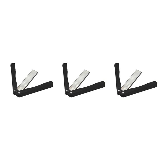 maskred 1/2/3/5 Sharpener Double Sided Portable Mini Foldable Sharpening Stone Kitchen Handheld Whetstone Household Tools Home for Hiking Black 3PCS