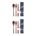 thumbnail image 1 of Maytalsory Set School Student Chopstick Fork Spoon Flatware with Storage Bag Type 4 2Set, 1 of 6
