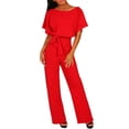 thumbnail image 1 of TIMIFIS Combinaison pour Femme Élégante Décontractée Sans Manches Plissée Taille Haute Longue Combinaison on, 1 of 6