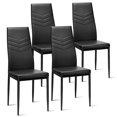 thumbnail image 1 of Topbuy Kitchen PVC Leather Dining Chairs, Modern (Set of 4), 1 of 7
