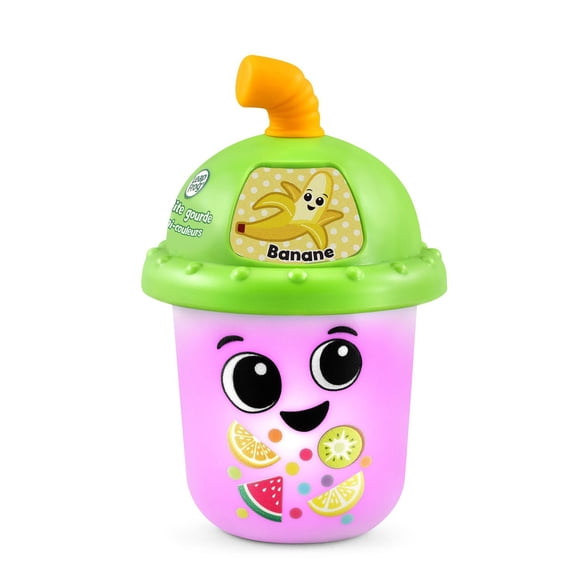 LeapFrog P'tite gourde lumi-couleurs - Tasse colorée avec jouet de dentition et paille- Version française