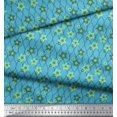 thumbnail image 3 of Soimoi Cotton Poplin Fabric Floral & Ogee Damask Print Sewing Fabric Yard 56 Inch Wide, 3 of 3