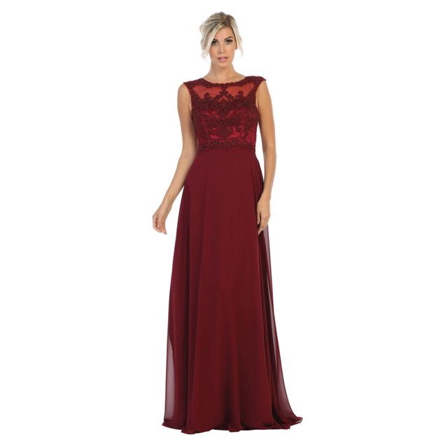 Elegant Lace Chiffon Dress