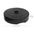 thumbnail image 2 of TierraVerde Recycled Rubber Black Umbrella Base 14"X14", 2 of 10