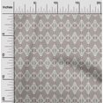 thumbnail image 1 of oneOone Silk Tabby Fabric Geometric Ikat Printed Fabric 1 Yard 42 Inch Wide, 1 of 4