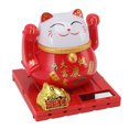 thumbnail image 4 of Solar Powered Waving Cat, Beautiful Appearance Lucky Fortune Cat Energy Saving Plastic  For Desktop, 4 of 8