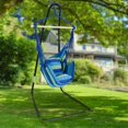 thumbnail image 2 of Sorbus Chaise Hamac, Bleu et Vert, 2 of 7